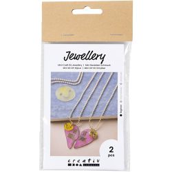 Kit Fai da te Mini Gioielli, Collane dell'amicizia in plastica termoretraibile, 1 conf.