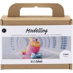 Kit Fai da te Mini Modellazione, Mostro Freddy, rosa neon, 1 conf.
