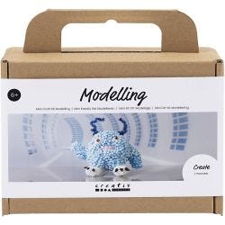 Kit Fai da te Mini Modellazione, Mostro Bobby, azzurro, 1 conf.
