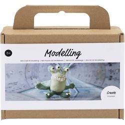 Kit Fai da te Mini Modellazione, Mostro Lulu, verde chiaro, verde scuro, 1 conf.
