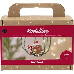 Kit Fai da te Mini Modellazione, Omino di pan di zenzero, colori asst., 1 conf.