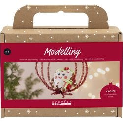 Kit Fai da te Mini Modellazione, Figura di Natale a forma di cuore, colori asst., 1 conf.
