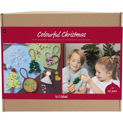Kit Fai da te Misto Natale Colorato, Figure natalizie, colori asst., 1 conf.