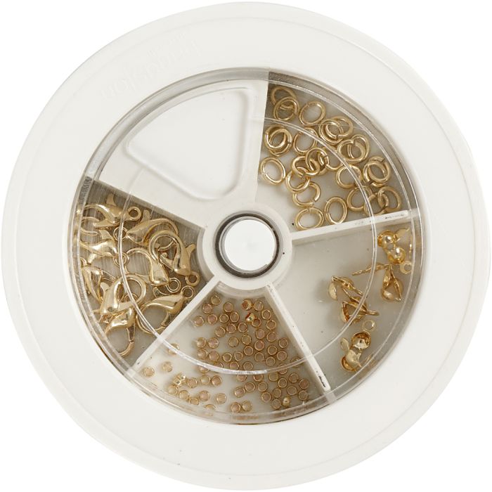 Kit iniziale per gioielli, placcato oro, 1 set