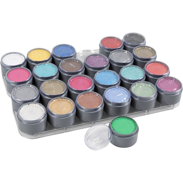 Tavolozza trucco viso a base d'acqua, colori asst., 24x15 ml/ 1 conf.