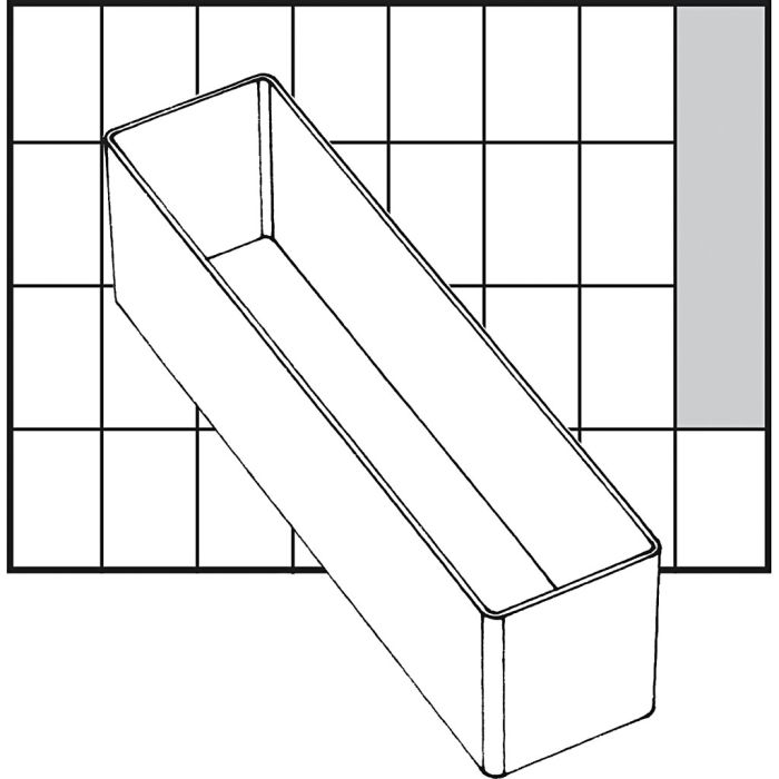 Scatola inserto, dim. A9-3, H: 47 mm, misura 163x39 mm, 1 pz