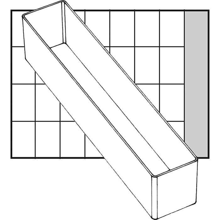 Scatola inserto, dim. A9-4, H: 47 mm, misura 218x39 mm, 1 pz