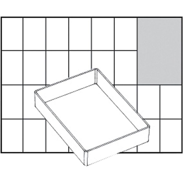 Scatola inserto, dim. A71 Low, H: 24 mm, misura 109x79 mm, 1 pz