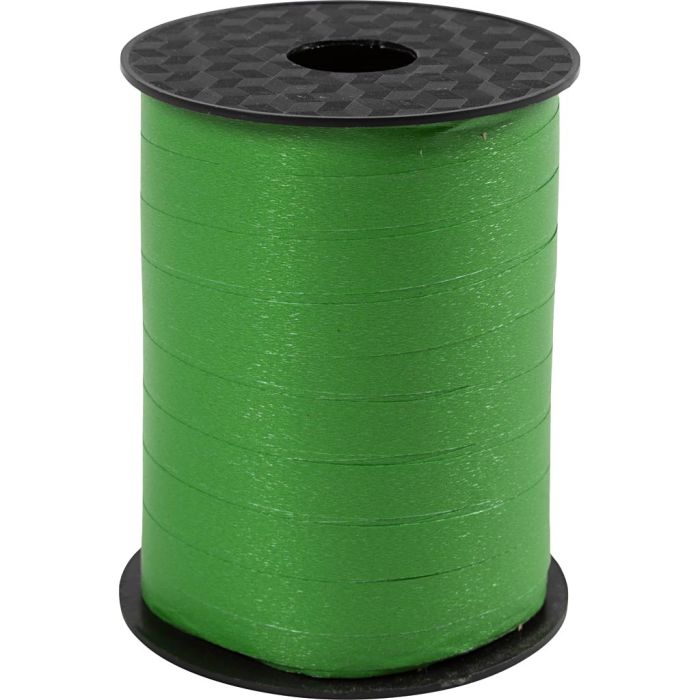 Nastro arricciabile, L: 10 mm, opaco, verde, 250 m/ 1 rot.
