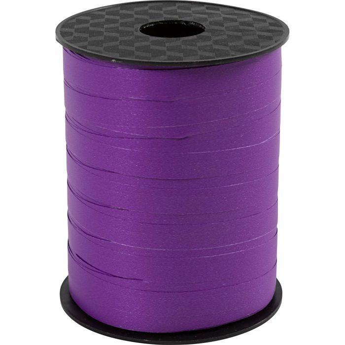 Nastro arricciabile, L: 10 mm, opaco, viola, 250 m/ 1 rot.