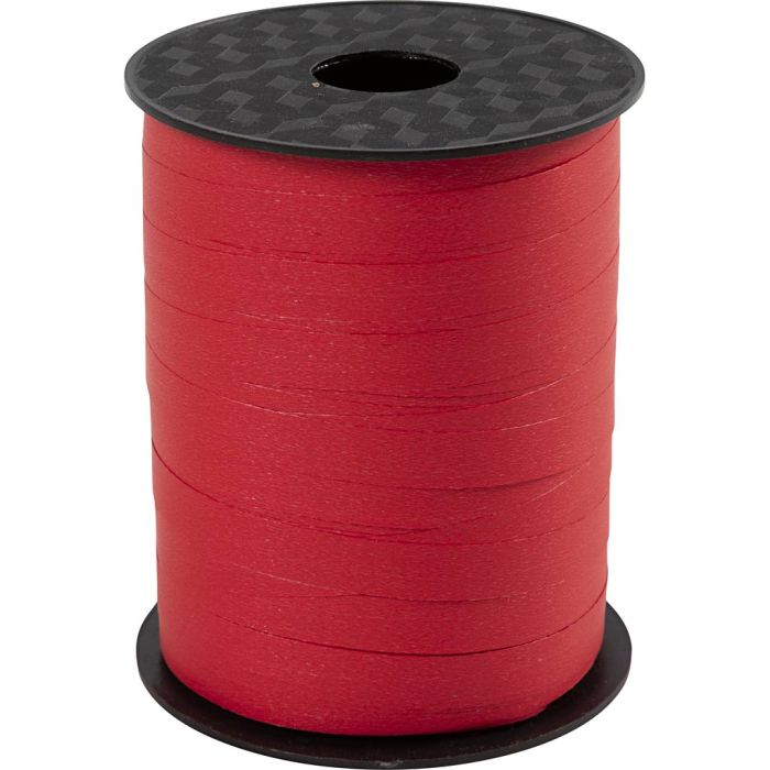 Nastro arricciabile, L: 10 mm, opaco, cerise, 250 m/ 1 rot.