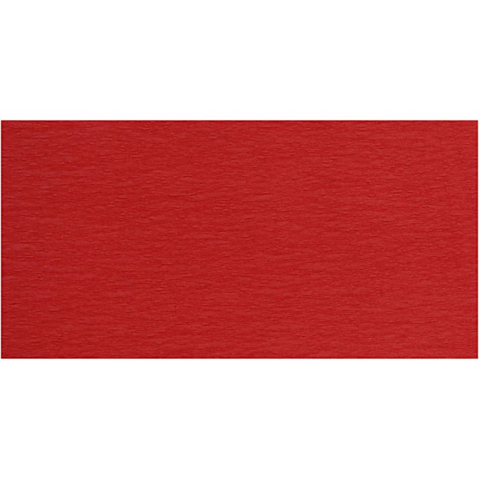 Carta Crespa, foglio 50x250 cm, 22 g, rosso, 10 rot./ 1 conf.