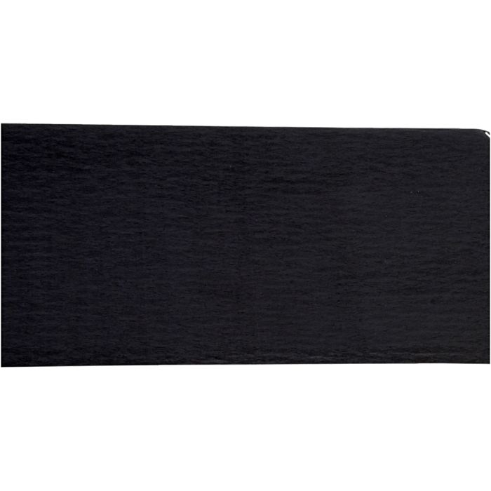 Carta Crespa, foglio 50x250 cm, 22 g, nero, 10 rot./ 1 conf.