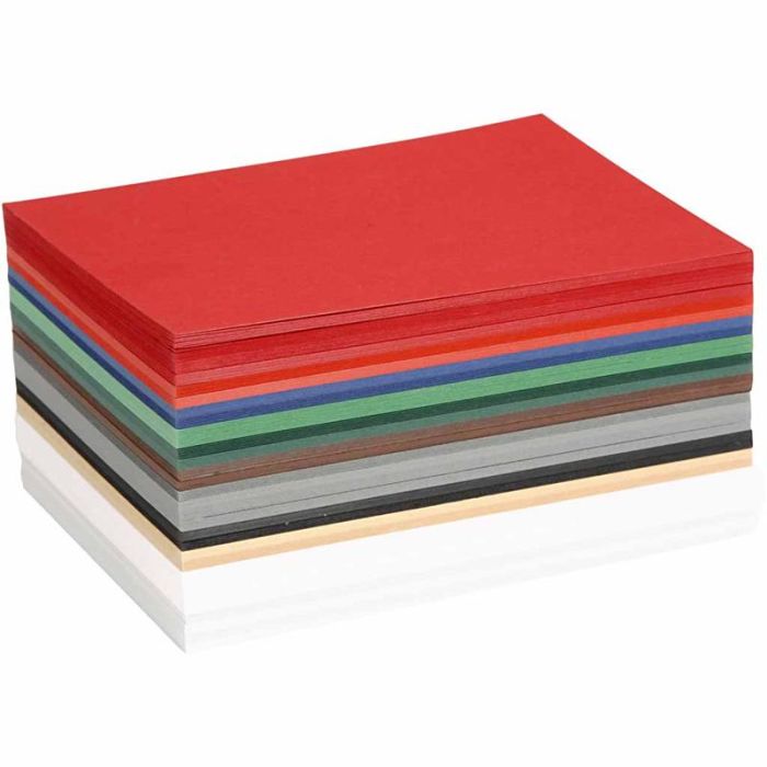 Cartoncino natalizio, A6, foglio 105x148 mm, 180 g, colori asst., 300 fgl. asst./ 1 conf.
