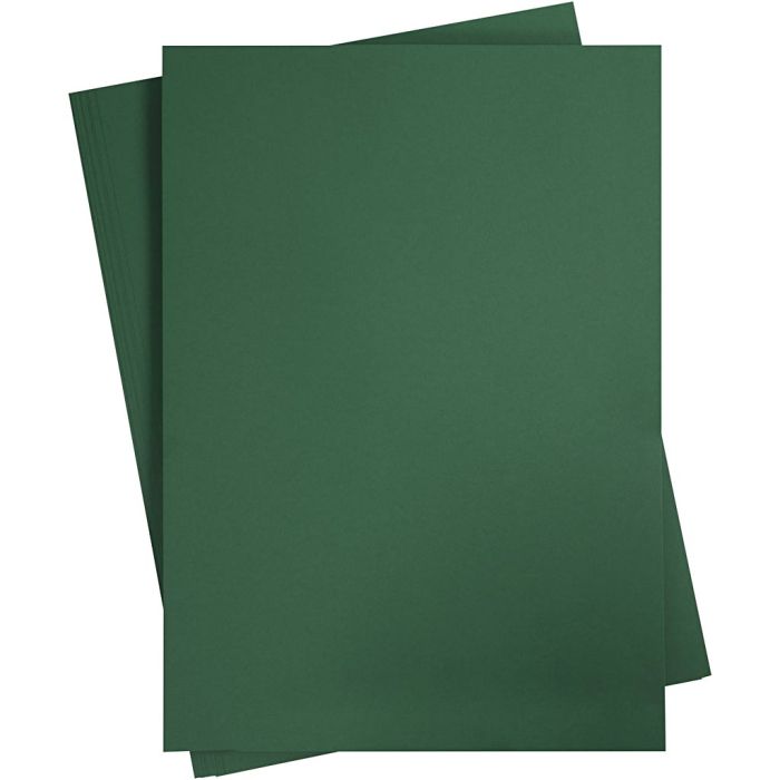 Carta da cartoncino, A2, foglio 420x594 mm, 180 g, verde scuro, 10 fgl./ 1 conf.