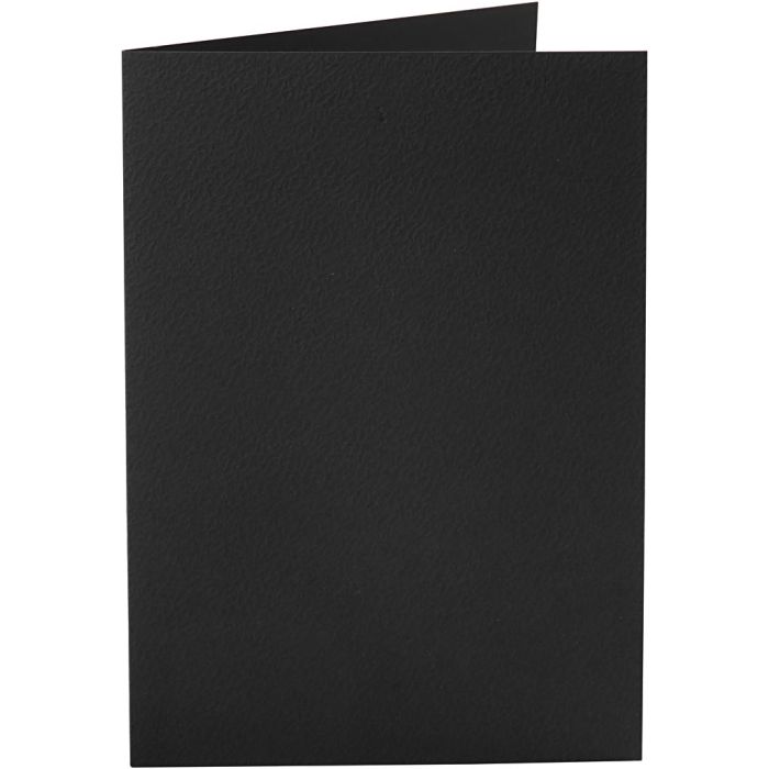 Biglietti, dim. cartoncino 10,5x15 cm, 220 g, nero, 10 pz/ 1 conf.