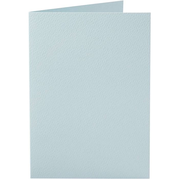Biglietti, dim. cartoncino 10,5x15 cm, 220 g, azzurro, 10 pz/ 1 conf.