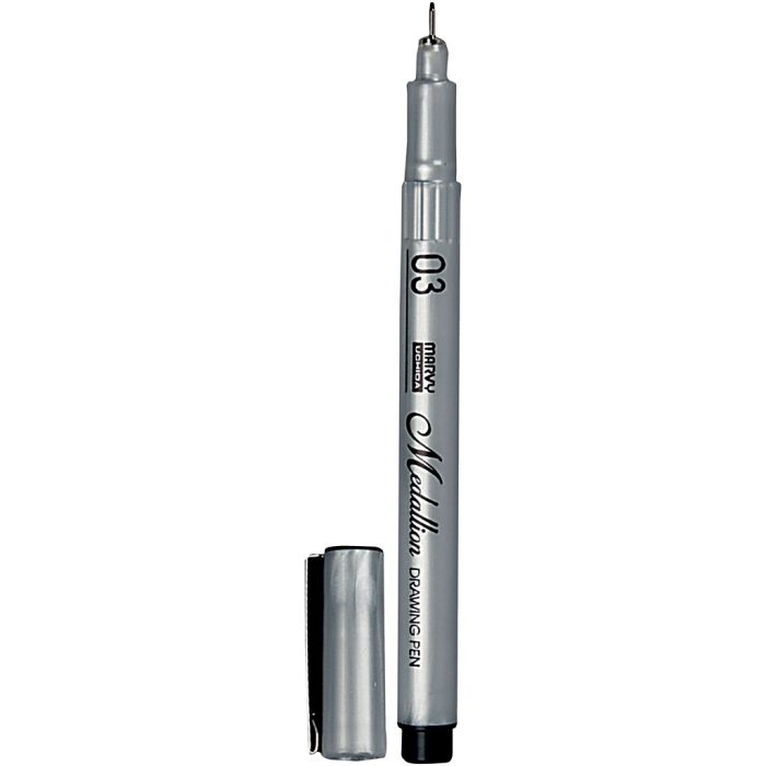 Penna Medallion, ampiezza tratto 0,3 mm, nero, 1 pz