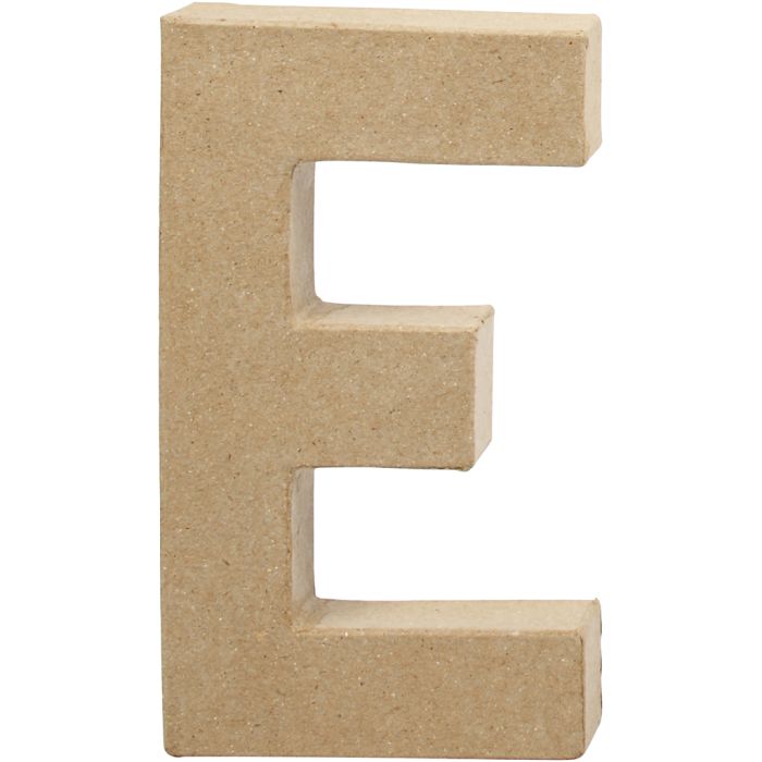 Lettera, E, H: 20,5 cm, L: 11,5 cm, spess. 2,5 cm, 1 pz