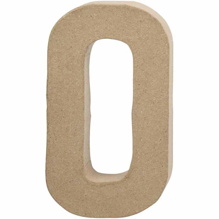 Lettera, O, H: 20,4 cm, L: 11,5 cm, spess. 2,5 cm, 1 pz
