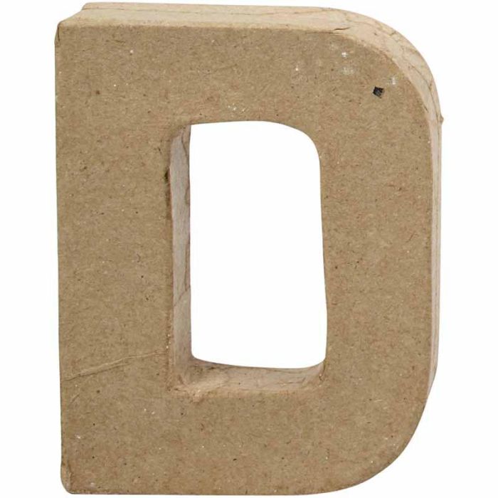 Lettera, D, H: 10 cm, L: 7,7 cm, spess. 1,7 cm, 1 pz
