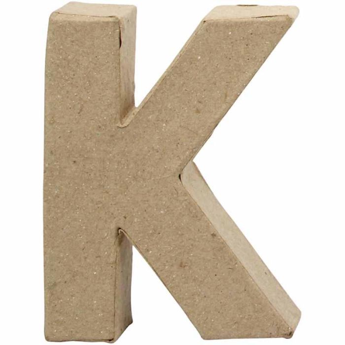 Lettera, K, H: 10 cm, L: 7,7 cm, spess. 1,7 cm, 1 pz