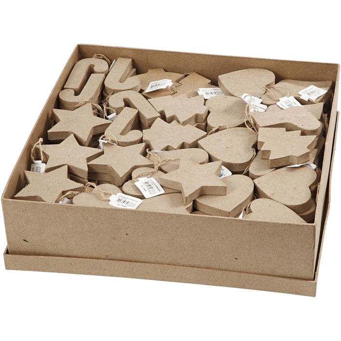 Decorazioni di Natale, H: 7-8 cm, 174 pz/ 1 conf.