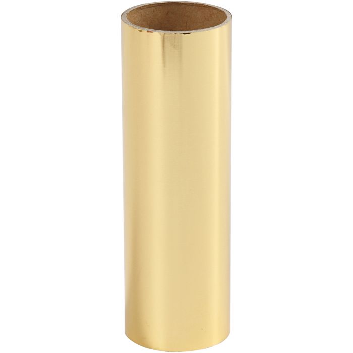 Pellicola decorativa, L: 15,5 cm, spess. 0,02 mm, oro, 50 cm/ 1 rot.