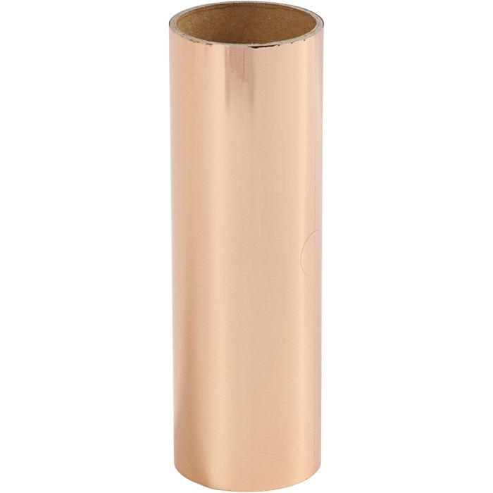 Pellicola decorativa, L: 15,5 cm, spess. 0,02 mm, rosato oro, 50 cm/ 1 rot.