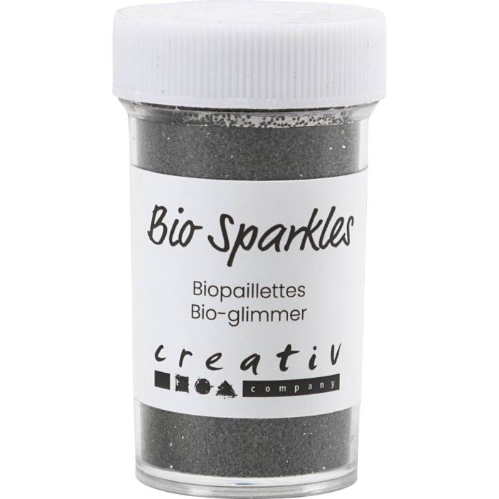 Brillantini bio, nero, 27 ml, 15 g/ 1 vasch.