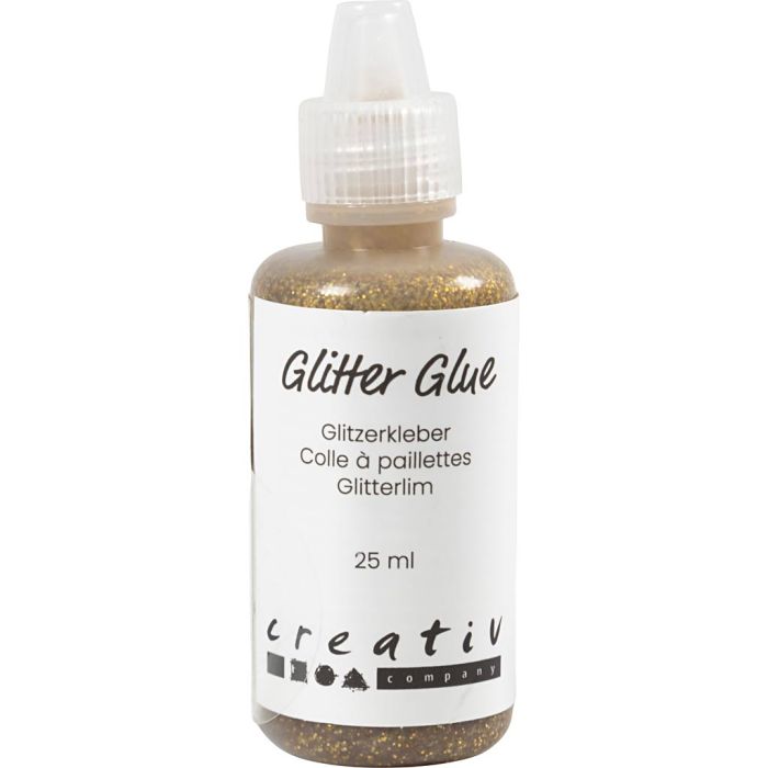 Colla glitter, oro, 25 ml/ 1 bott.
