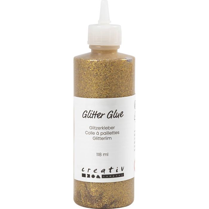 Colla glitter, oro, 118 ml/ 1 bott.