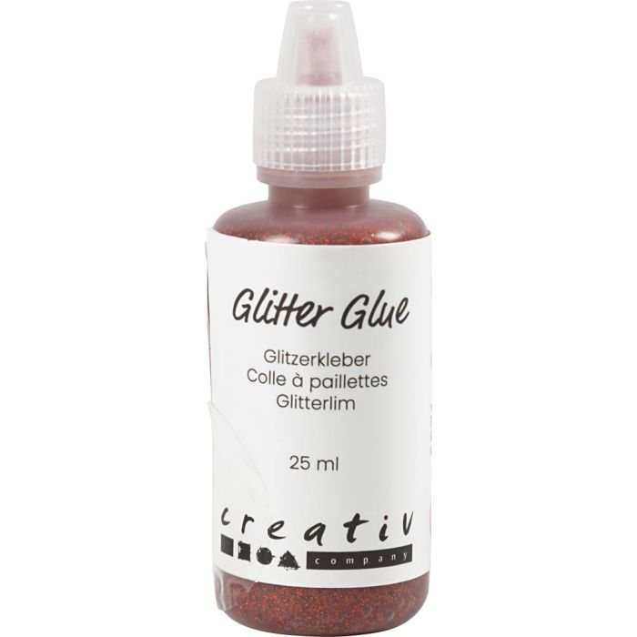 Colla glitter, arancio, 25 ml/ 1 bott.