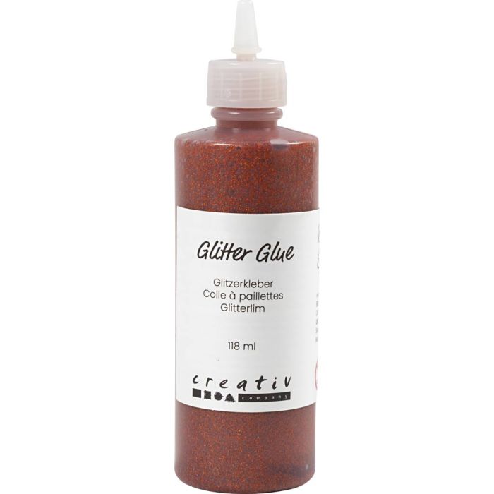 Colla glitter, arancio, 118 ml/ 1 bott.