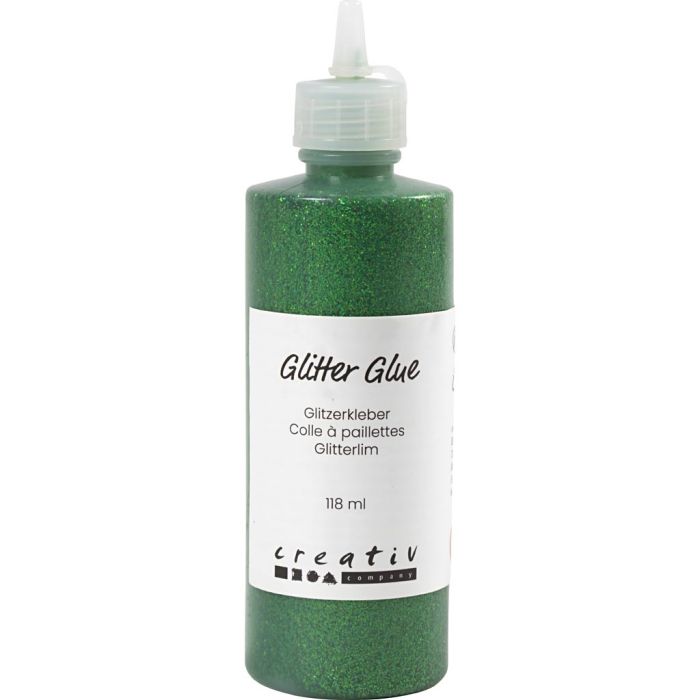 Colla glitter, verde, 118 ml/ 1 bott.