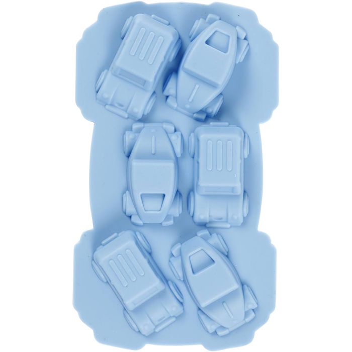 Stampo in silicone, macchine, H: 2,5 cm, L: 3 cm, L: 4,5 cm, 12,5 ml, 1 pz