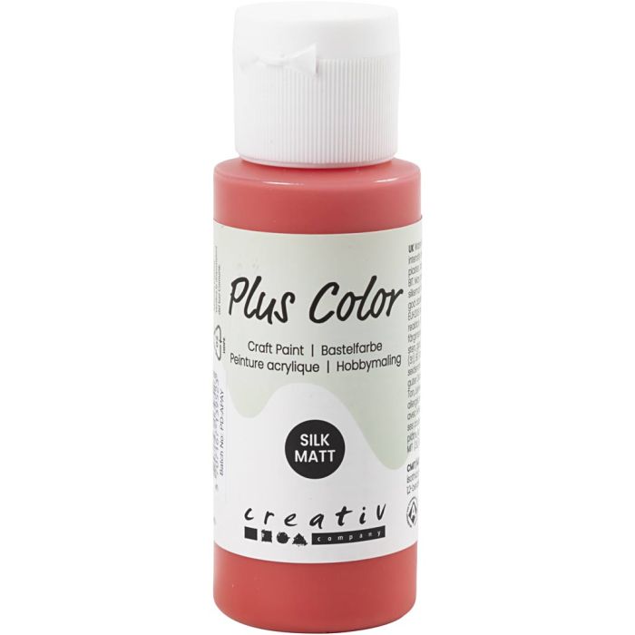 Plus Color Craft Paint, rosso cremisi, 60 ml/ 1 bott.