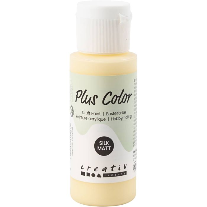 Plus Color Craft Paint, giallo chiaro, 60 ml/ 1 bott.