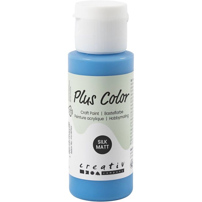 Plus Color Craft Paint, blu primario, 60 ml/ 1 bott.