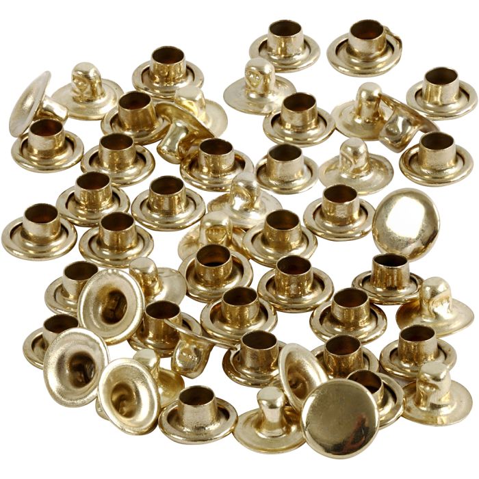 Rivetti, diam 7 mm, ottone, 50 pz/ 1 conf.
