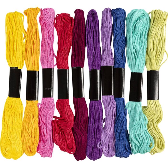 Filo da Ricamo, spess. 1 mm, colourful, 10x8 m/ 1 conf.