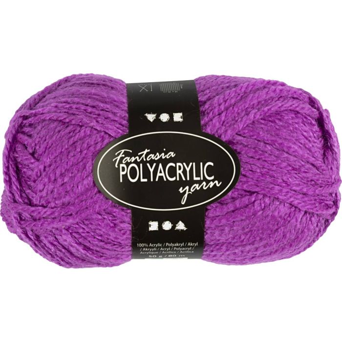 Filo acrilico Fantasia, L: 80 m, usando ago 4,5-5, ciclamino, 50 g/ 1 gom.