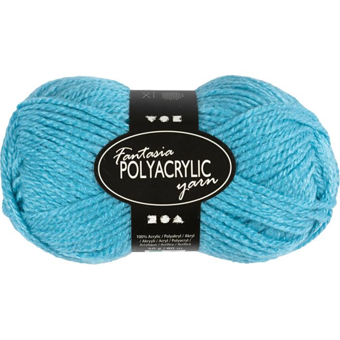 Filo acrilico Fantasia, L: 80 m, usando ago 4,5-5, turchese, 50 g/ 1 gom.