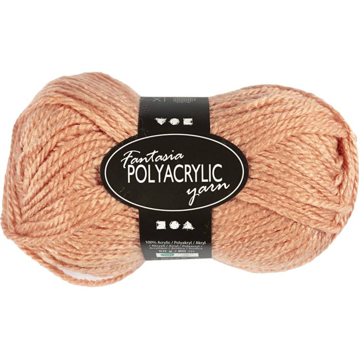 Filo acrilico Fantasia, L: 80 m, usando ago 4,5-5, cipria, 50 g/ 1 gom.