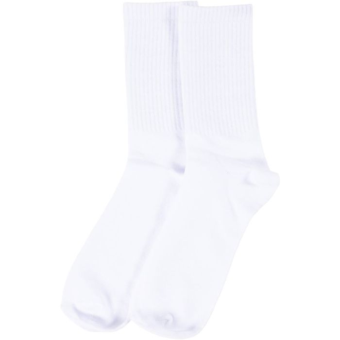 Calzini di cotone, misura 39-42, bianco, 1 paio