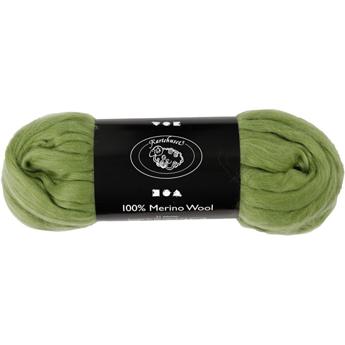 Lana Merino, spess. 21 my, cactus, 100 g/ 1 conf.