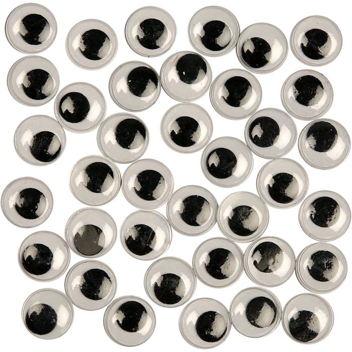 Occhi Mobili, non adesivo, diam 12 mm, 30 pz/ 1 conf.