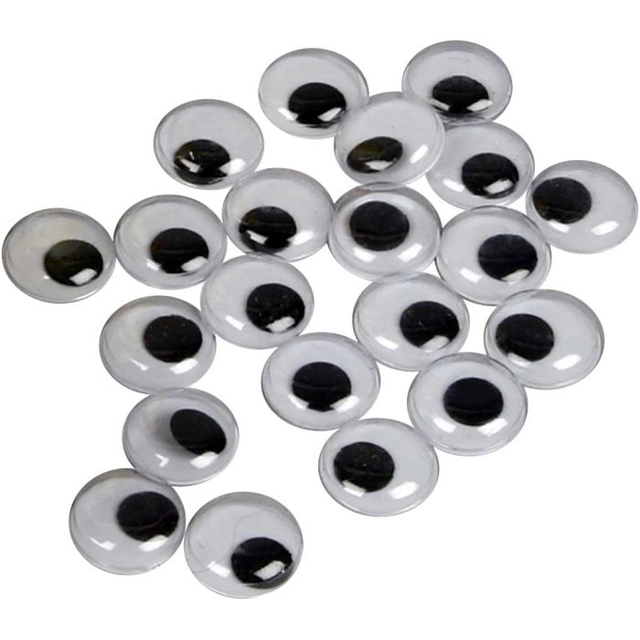 Occhi Mobili, non adesivo, diam 14 mm, 30 pz/ 1 conf.