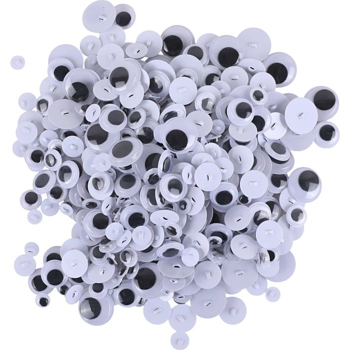 Occhi Mobili, cucire, diam 8-20 mm, 500 asst./ 1 conf.