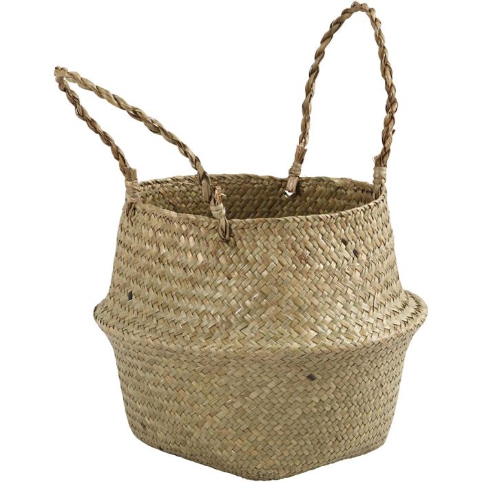 Cestino in alga, H: 13/24 cm, diam 27 cm, 1 pz